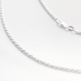 Thin Rope Silver Chain