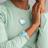 The Larimar Shop Silver Heart Pendant