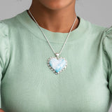The Larimar Shop Silver Heart Pendant