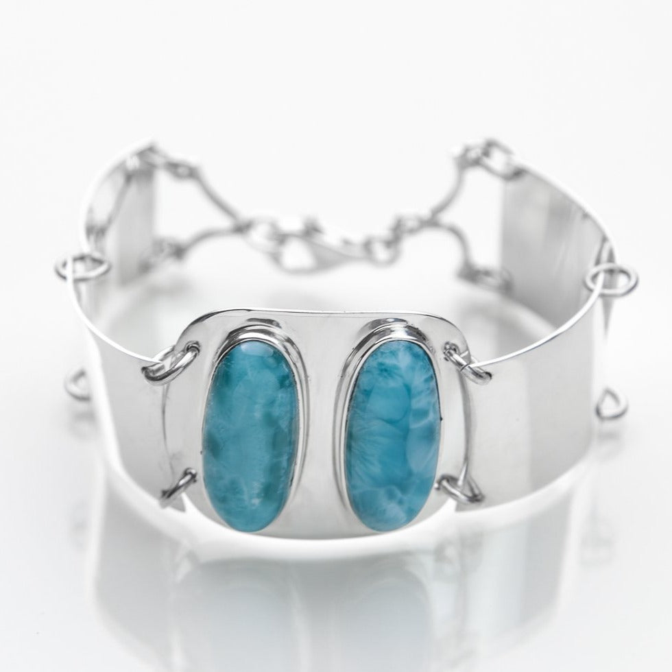 Larimar stones bracelet