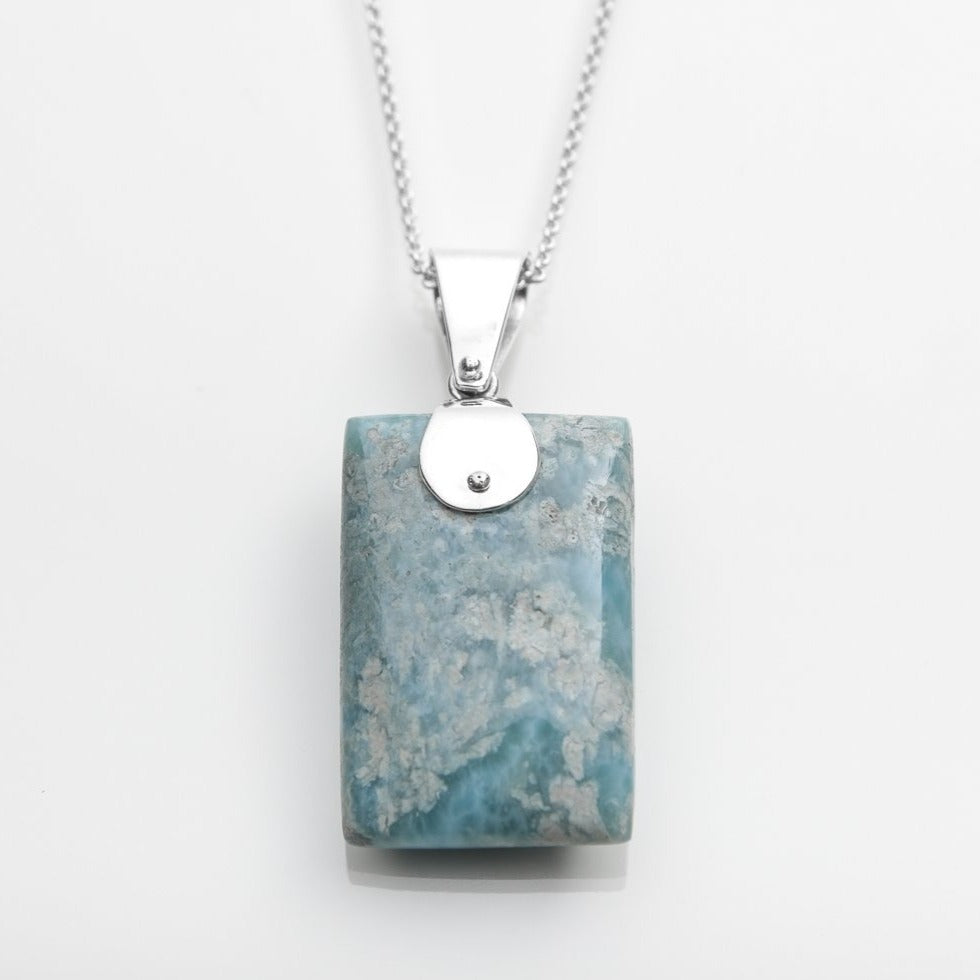 Larimar Specimen Pendant
