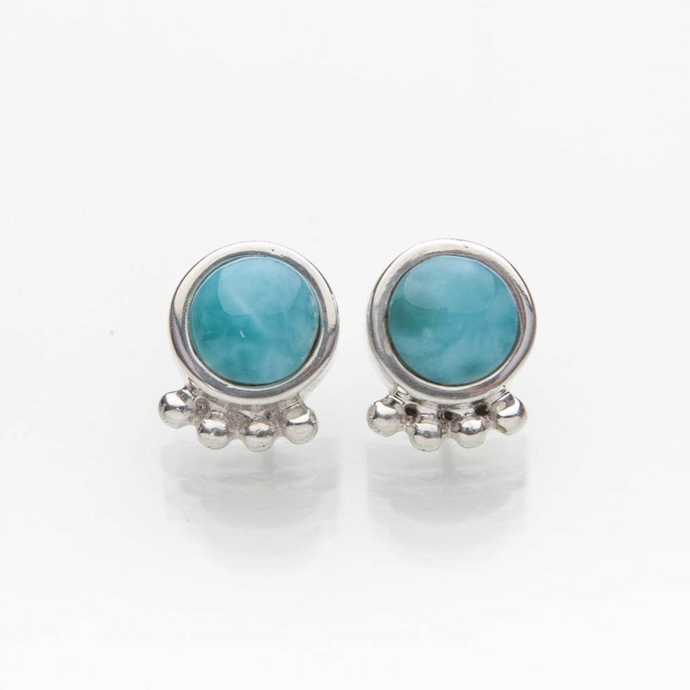 Larimar Stud Earrings, Marea