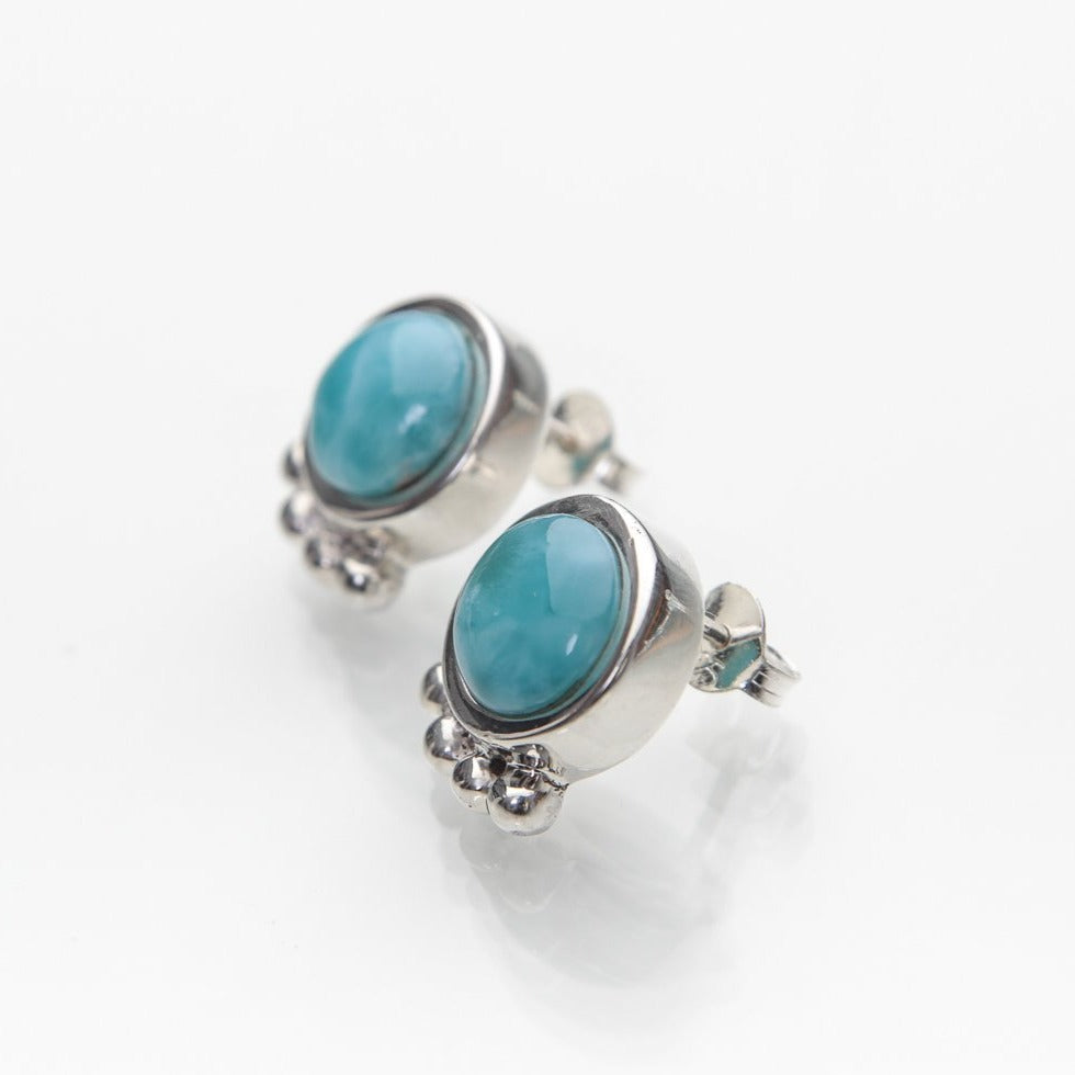 Larimar Stud Earrings, Marea