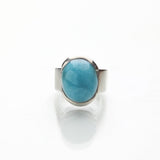 Oval Larimar Ring, Kira