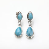 Larimar earrings, Tove
