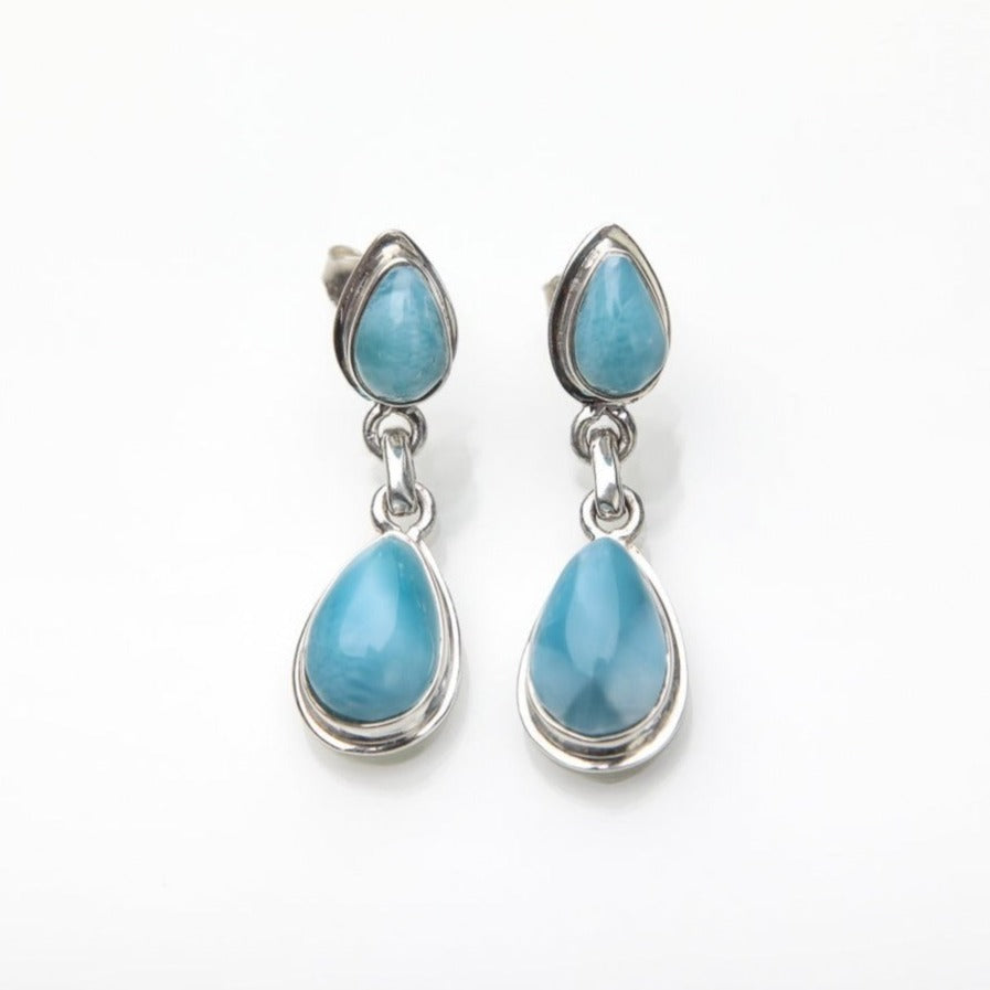 Larimar earrings, Tove