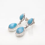 Larimar earrings, Tove