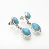 Larimar earrings, Tove