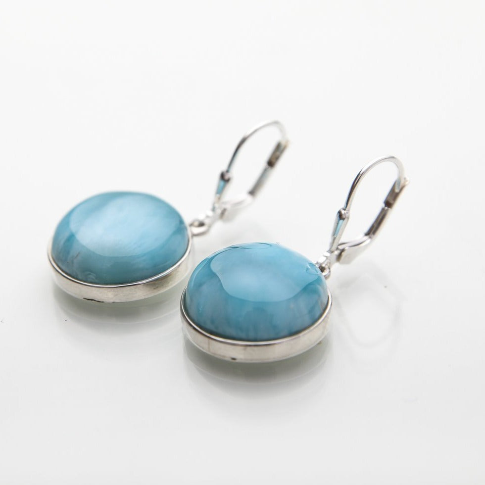 Larimar earrings, Keke