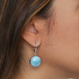 Larimar earrings, Keke