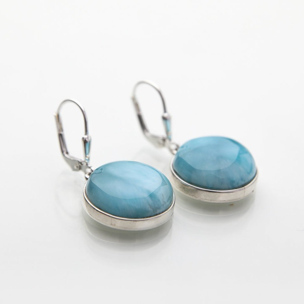 Larimar earrings, Keke