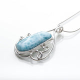 Blue Larimar Pendant, Tanya