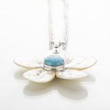 Larimar Flower Pendant, Gail