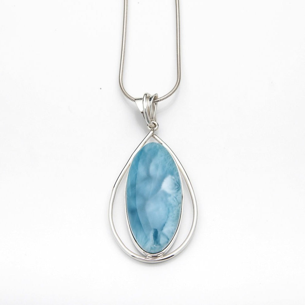 Blue Larimar Pendant, Yakup