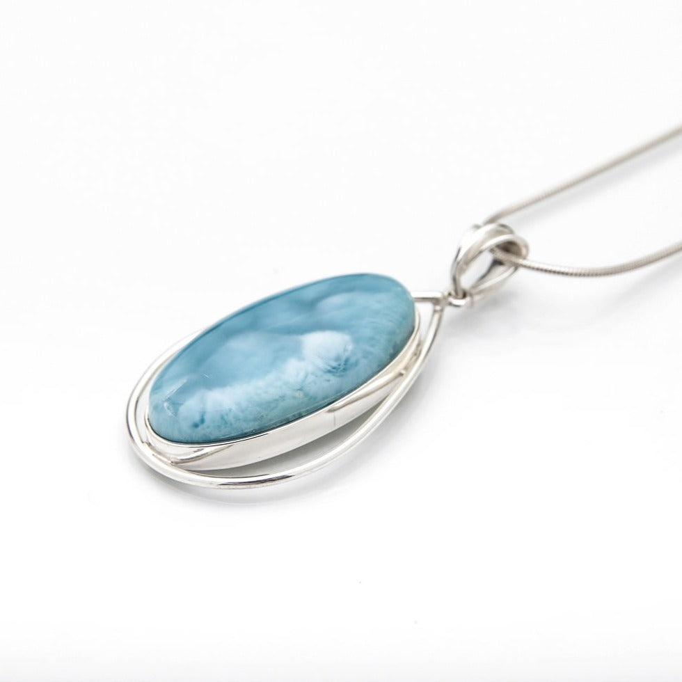 Blue Larimar Pendant, Yakup