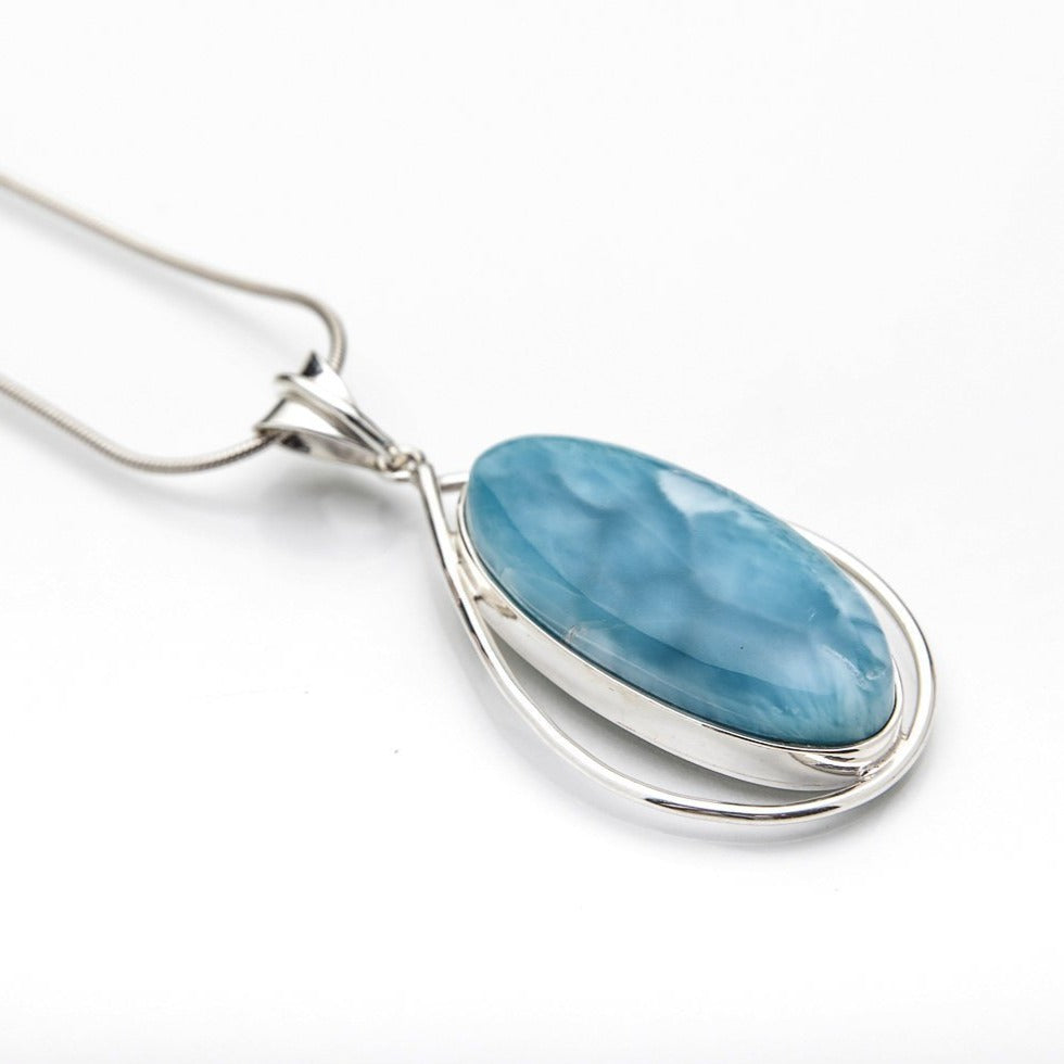 Blue Larimar Pendant, Yakup