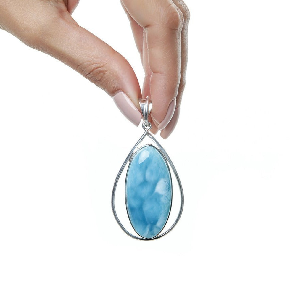 Blue Larimar Pendant, Yakup