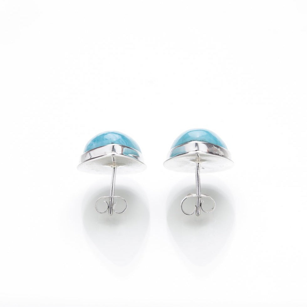 Teardrop Larimar Earrings, Oona