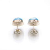 Larimar 14K Gold Earrings, Haily