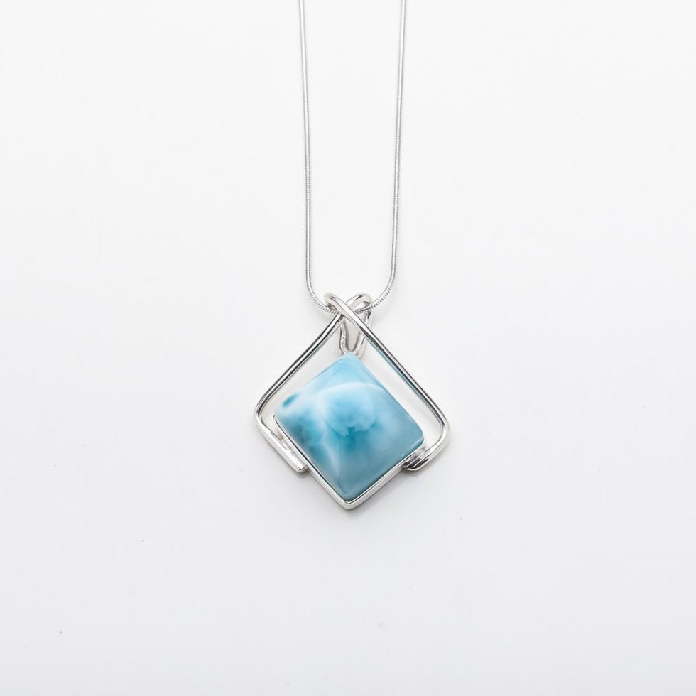 Square stone pendant discount
