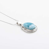 Larimar Oval Pendant, Génesis