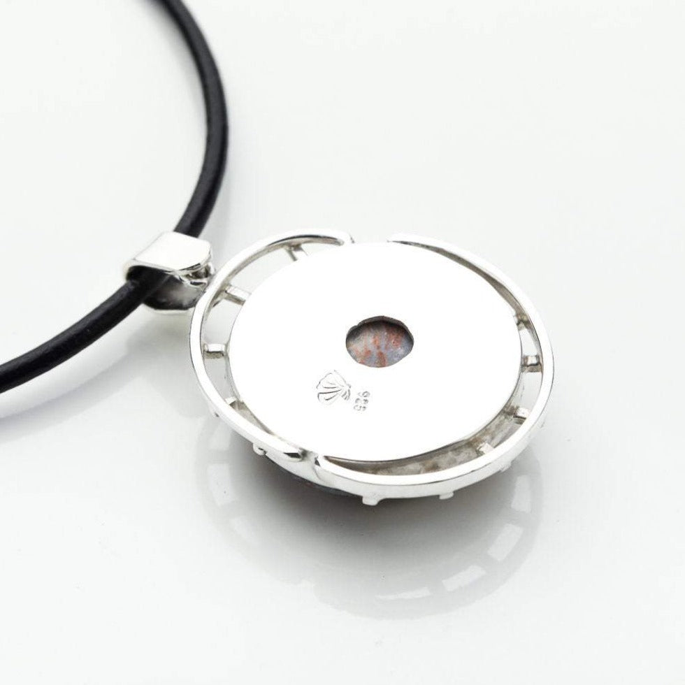 Red Larimar Stone Pendant, Adara