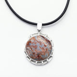 Red Larimar Stone Pendant, Adara