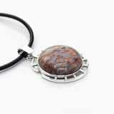 Red Larimar Stone Pendant, Adara