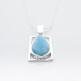 Larimar Teardrop Pendant, Nadine