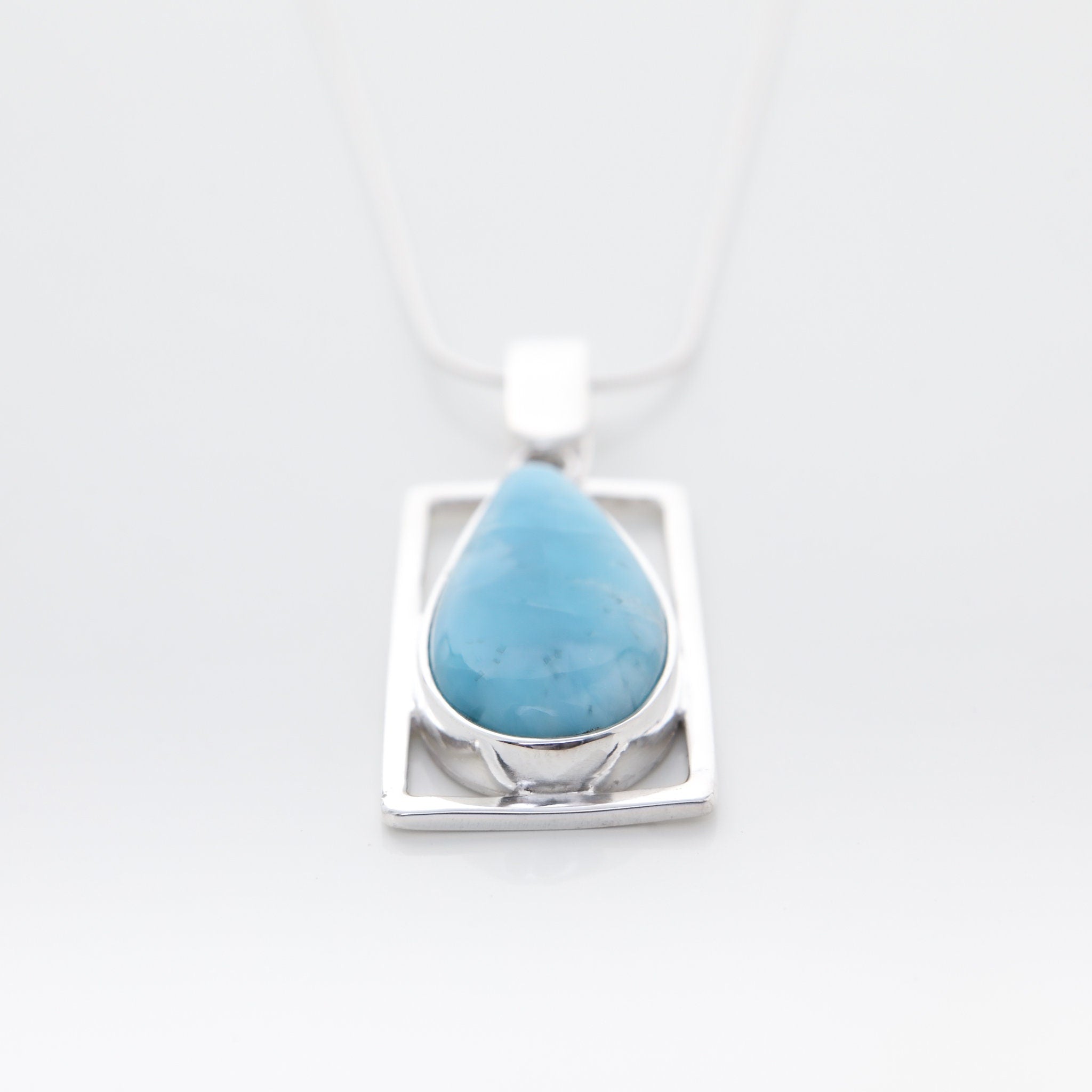 Larimar Teardrop Pendant, Nadine