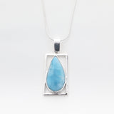Larimar Teardrop Pendant, Nadine