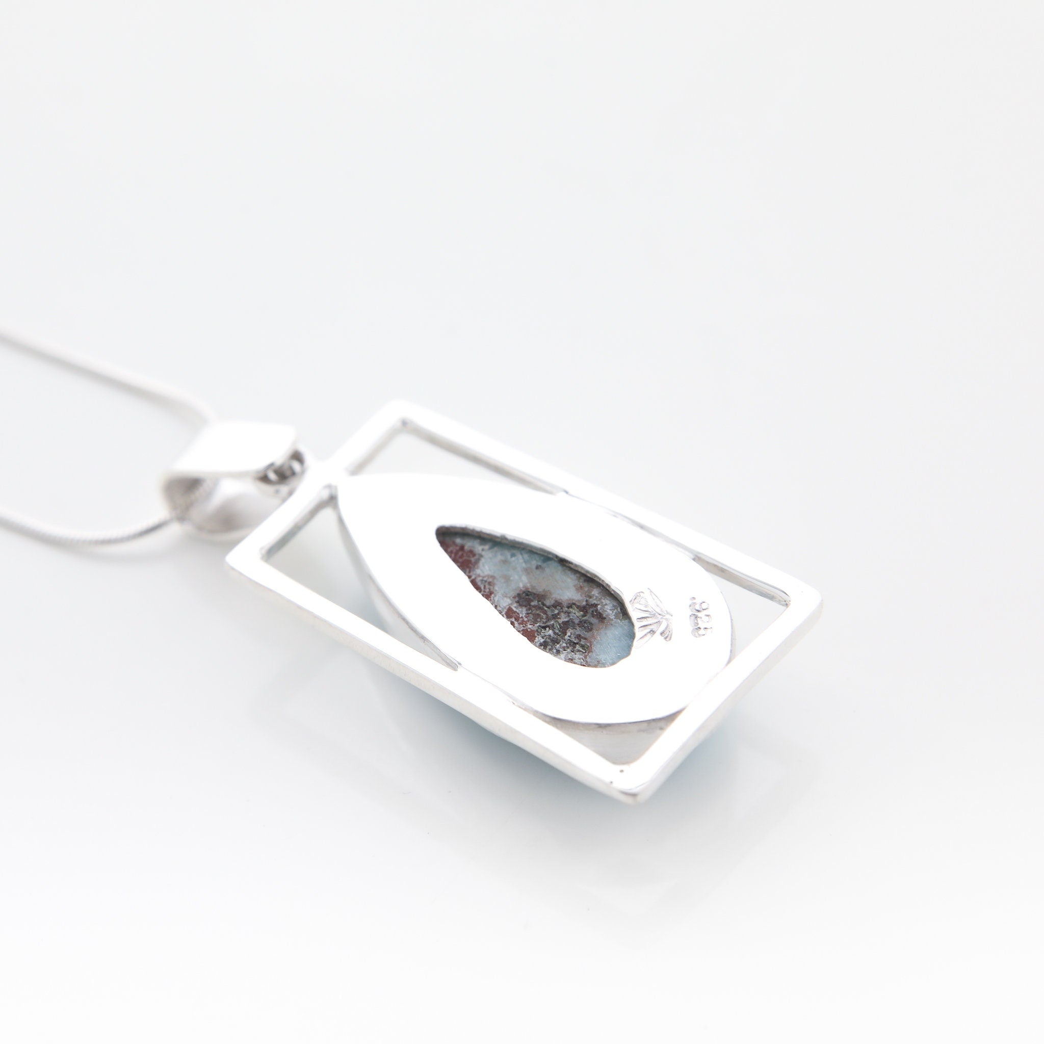 Larimar Teardrop Pendant, Nadine