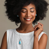 Larimar Teardrop Pendant, Nadine