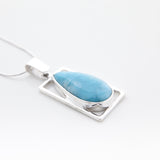 Larimar Teardrop Pendant, Nadine