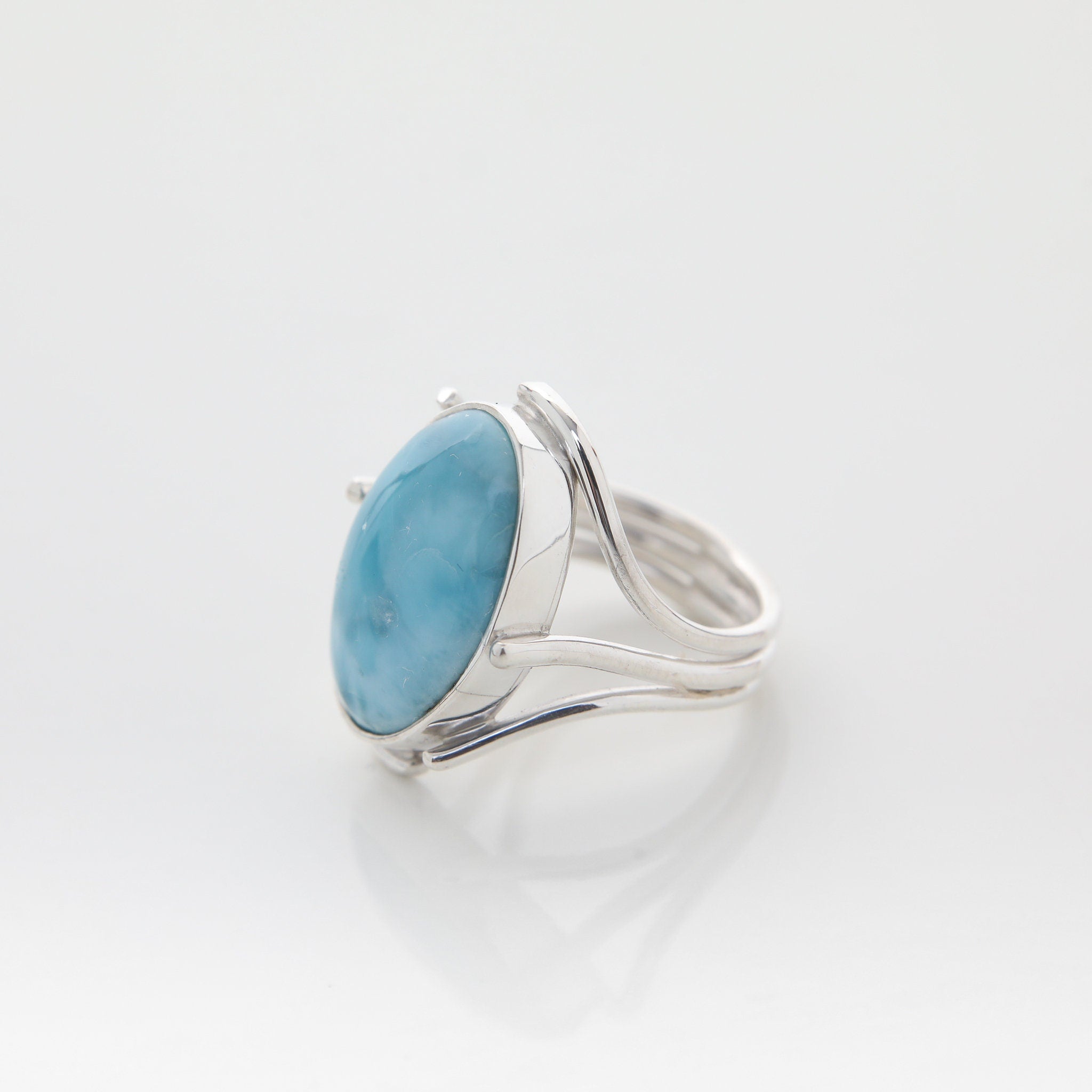 Larimar Stone Ring Yves