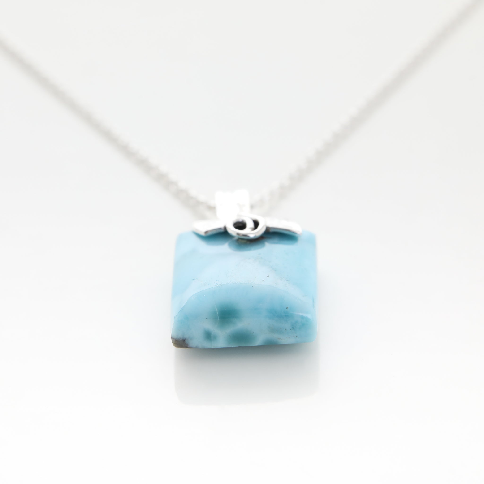 Natural Larimar Jewelry Pendant