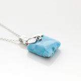 Natural Larimar Jewelry Pendant