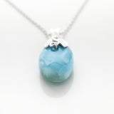 Natural Larimar Stone Necklace Pendant
