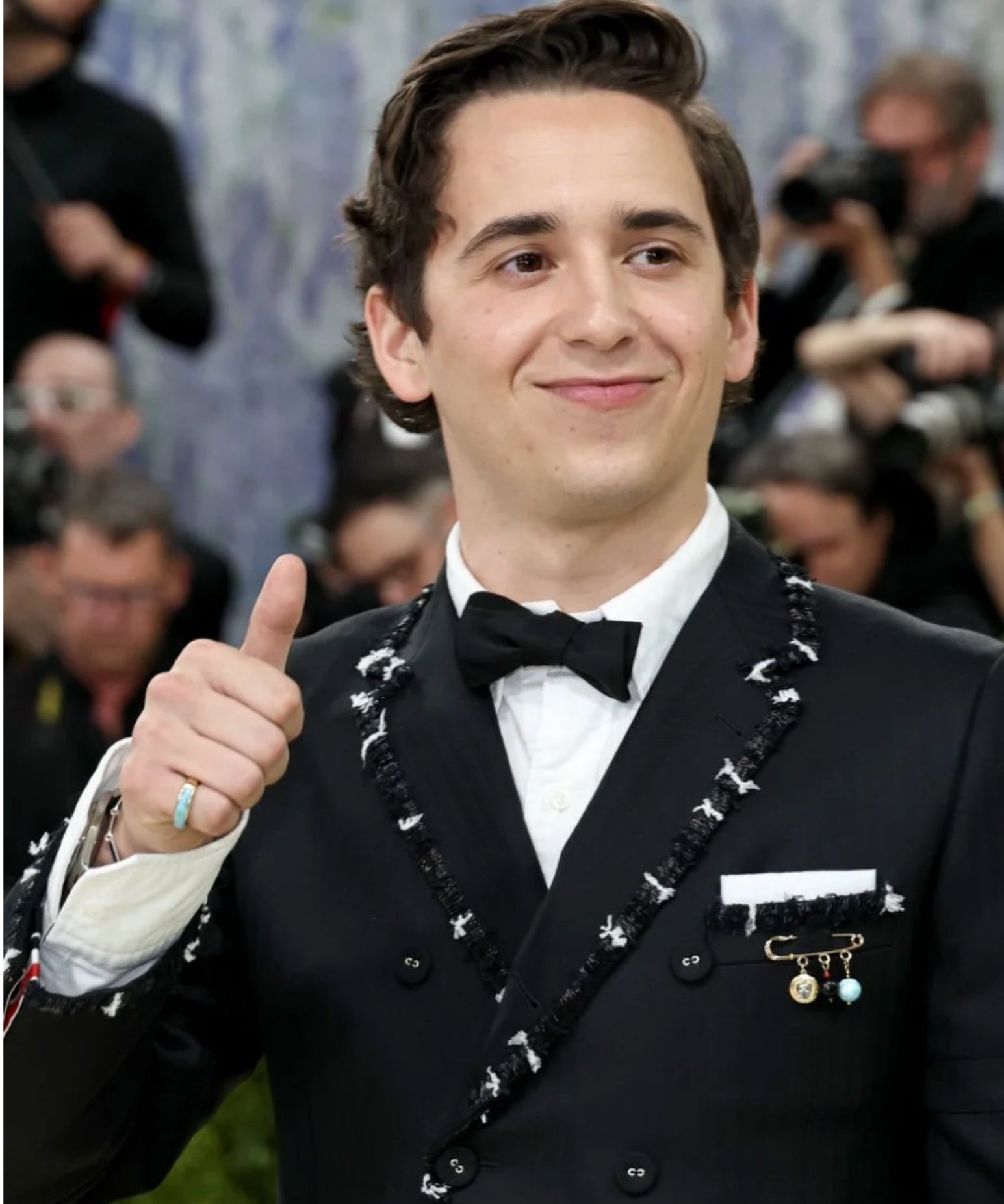 Marcello Hernandez wearing the Eterna Larimar Ring for the Met Gala 2026