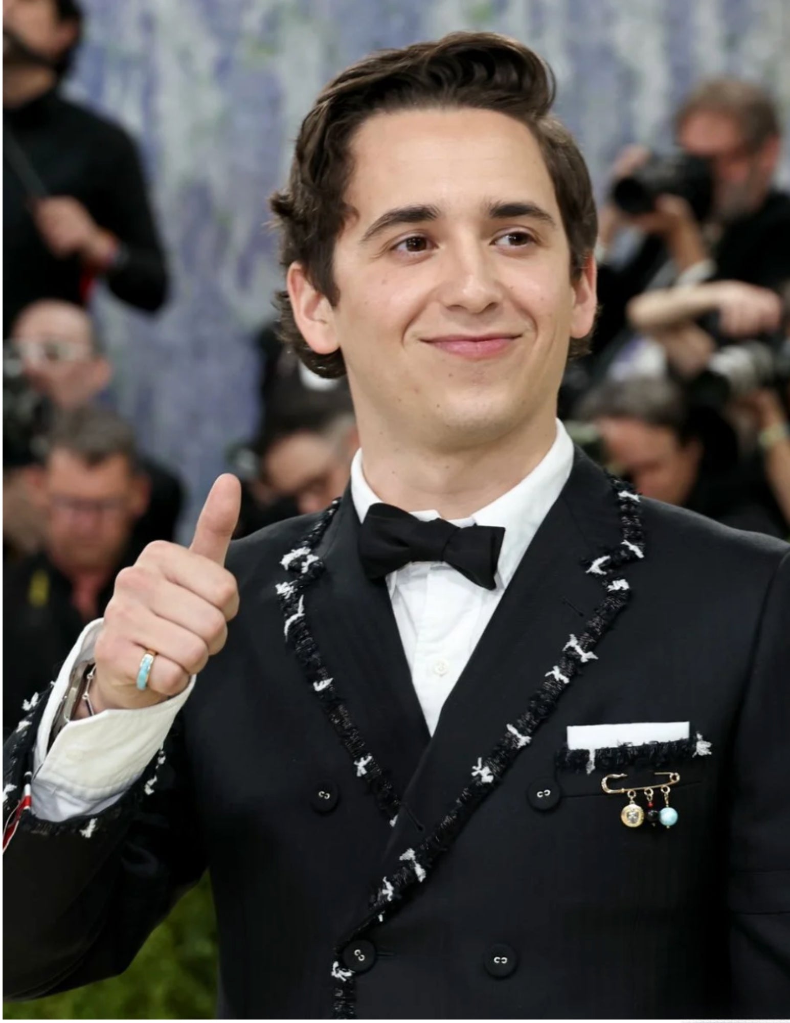 Marcello Hernandez wearing the Eterna Larimar Ring for the Met Gala 2026