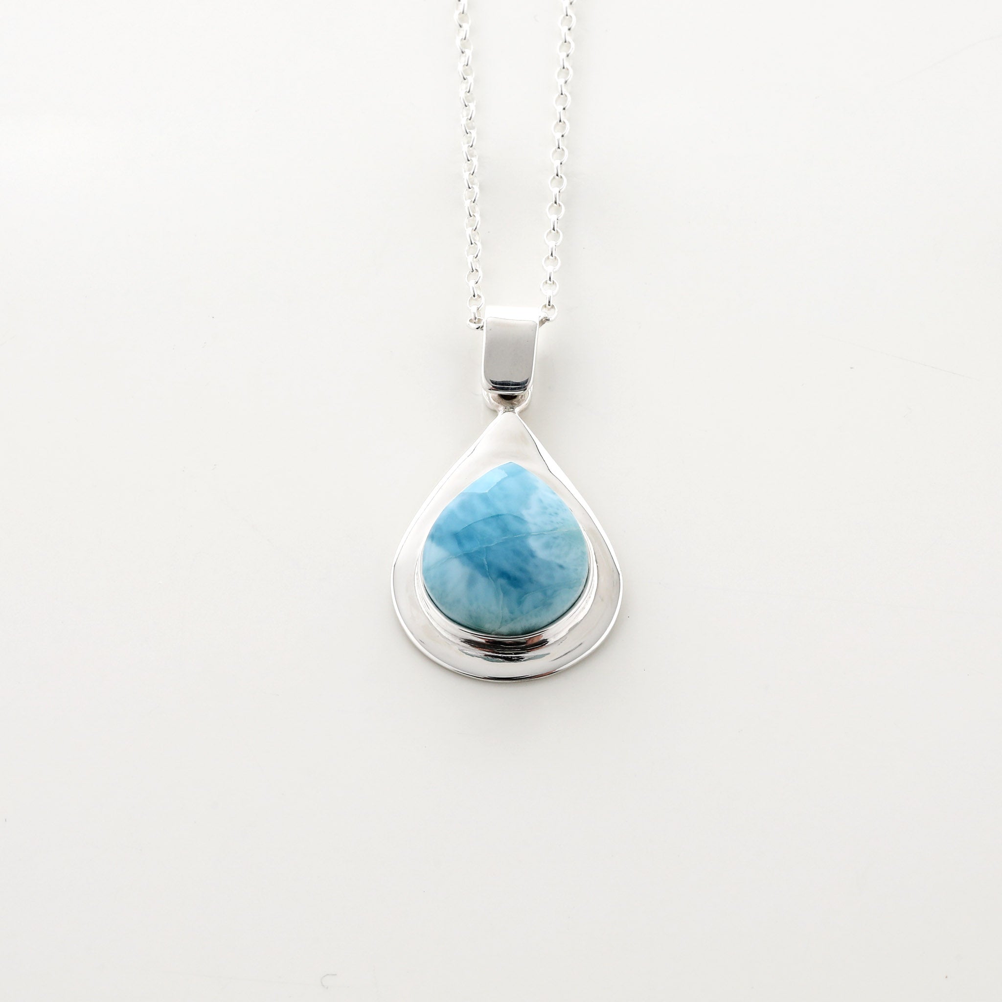 Larimar Stone Pendant Ariana