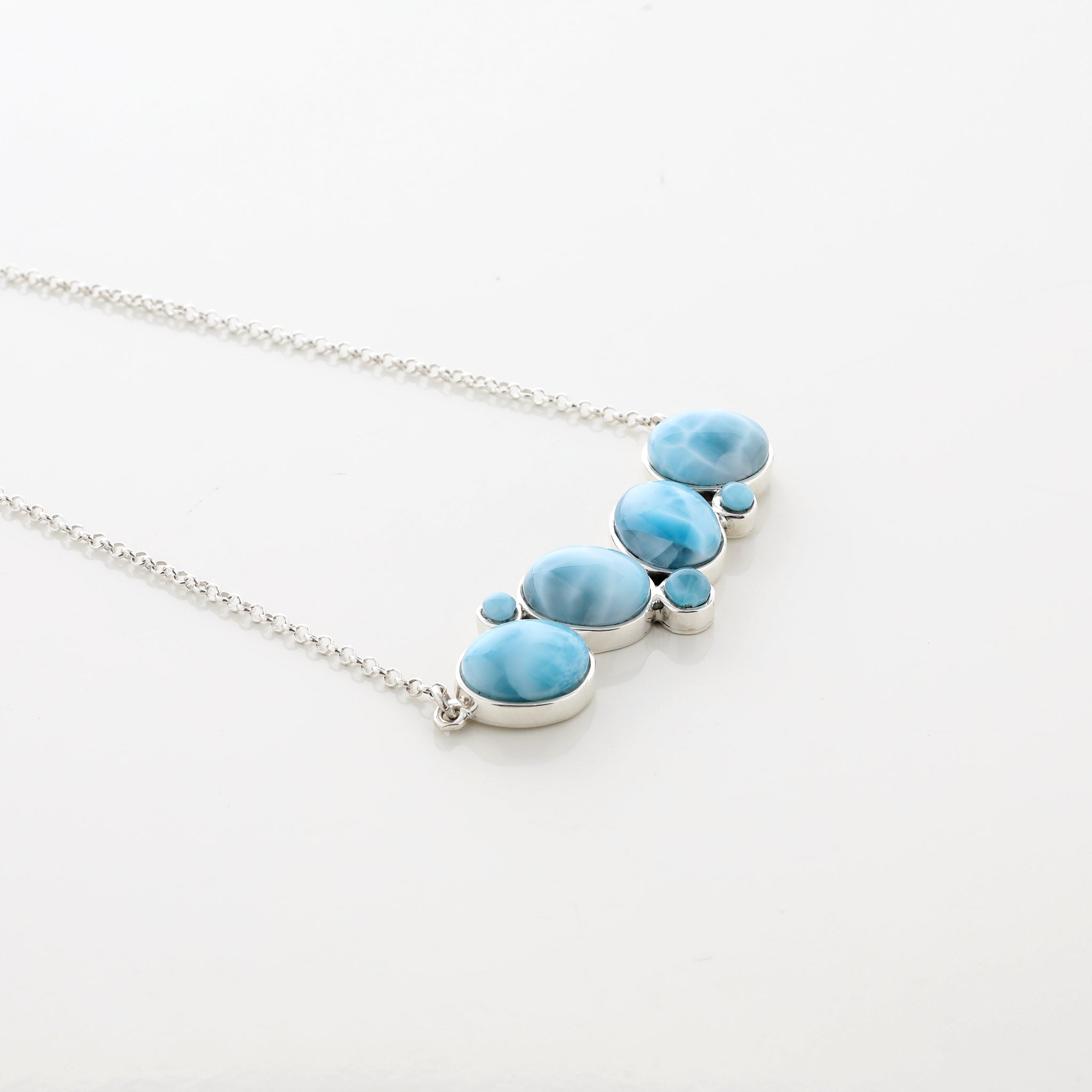 Larimar Multistone Necklace Athena