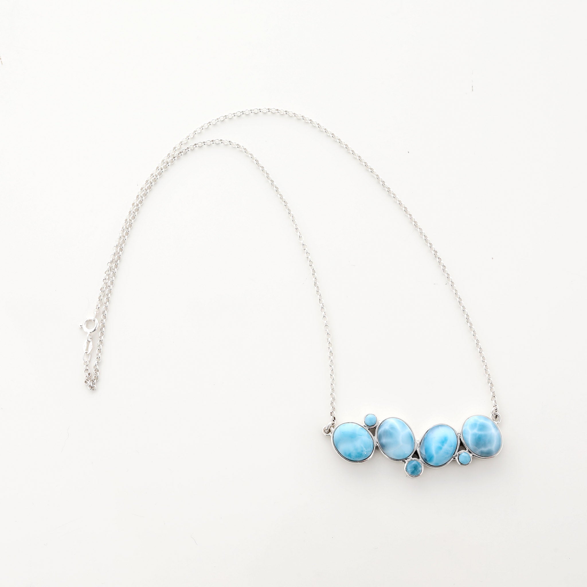 【U LAN】24SS★ [LAN ARCHIVE] Water Stone Necklace Moonstone pendant, rainbow flash pendant, 14k filled gold