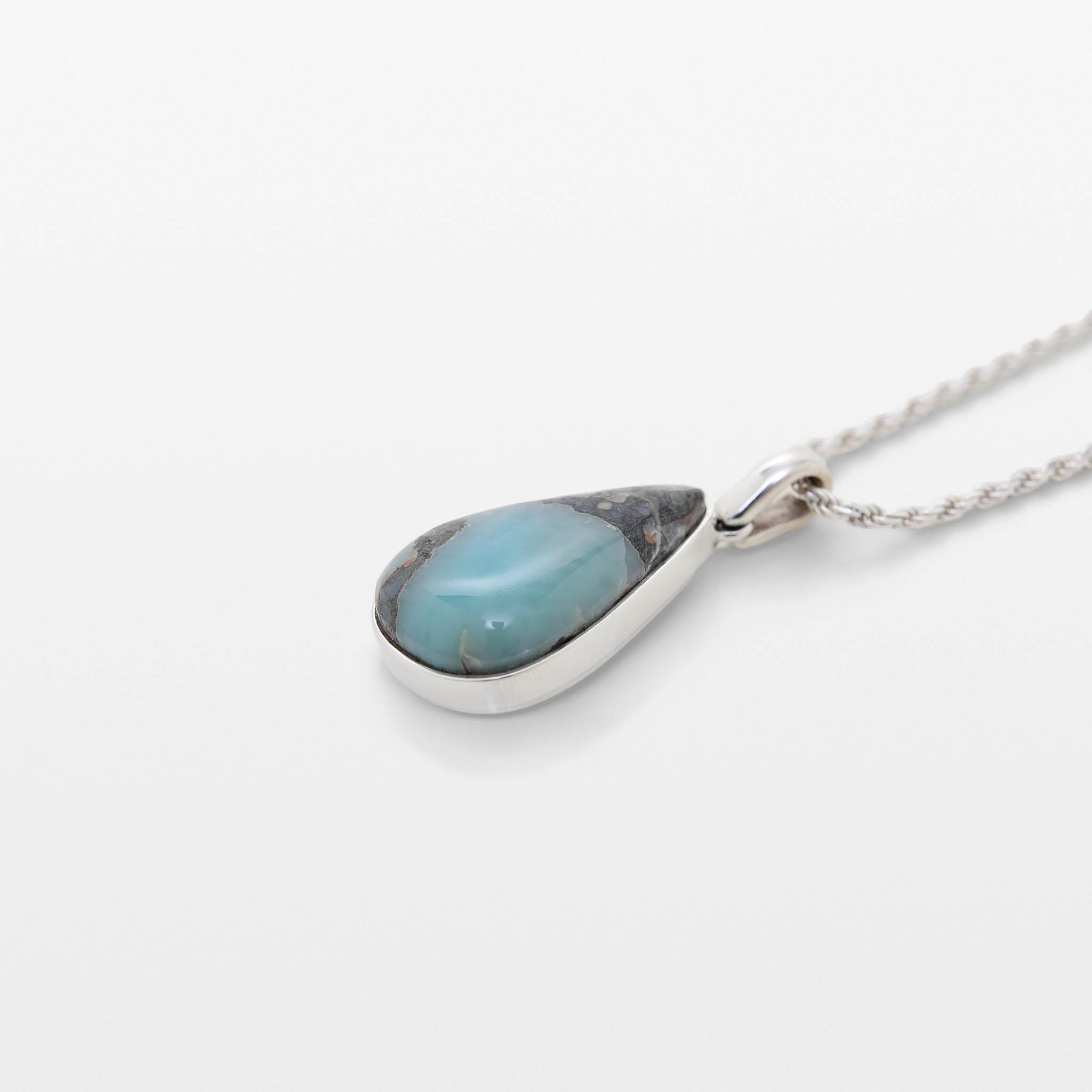 Larimar Specimen Pendant Beth