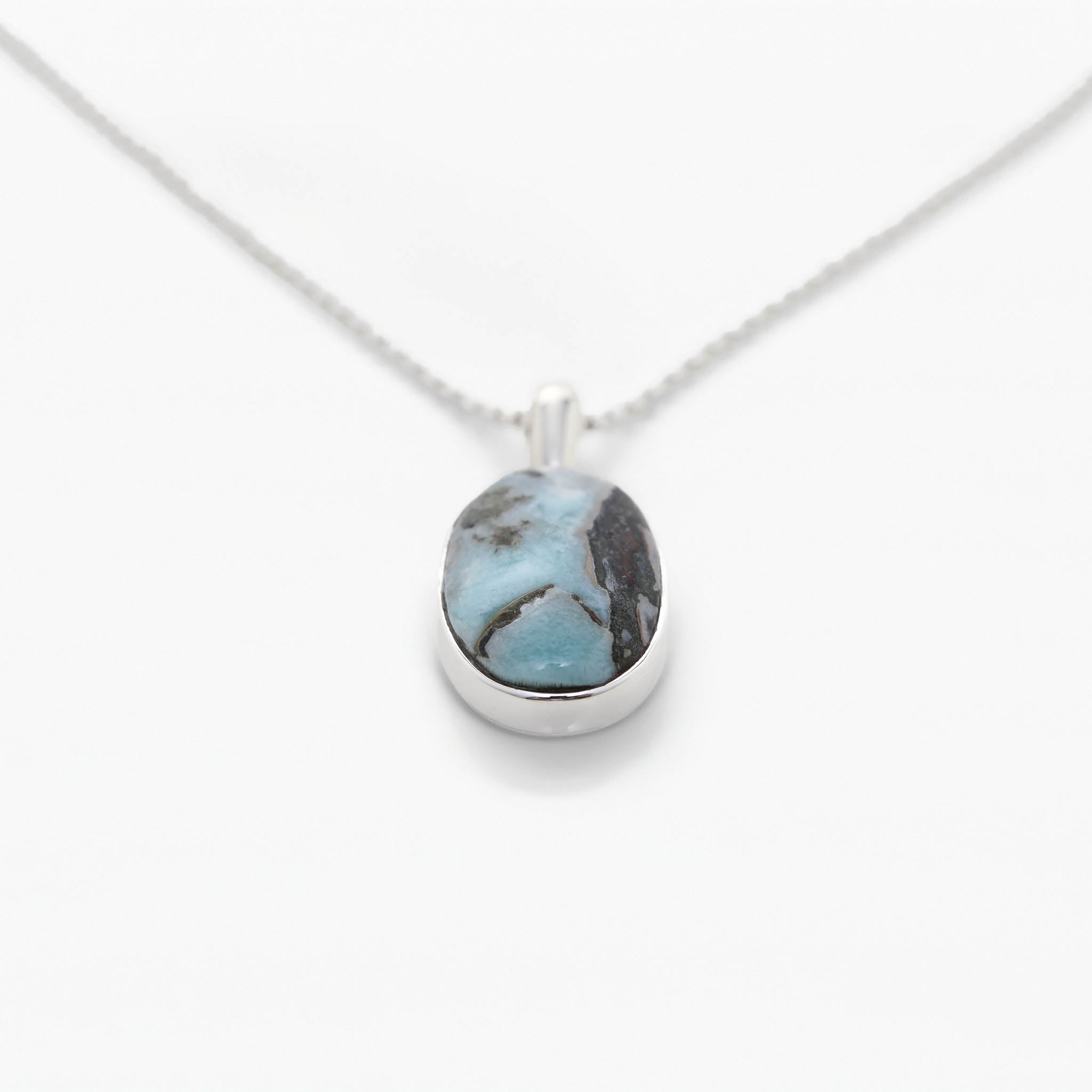Larimar Specimen Pendant Bianca