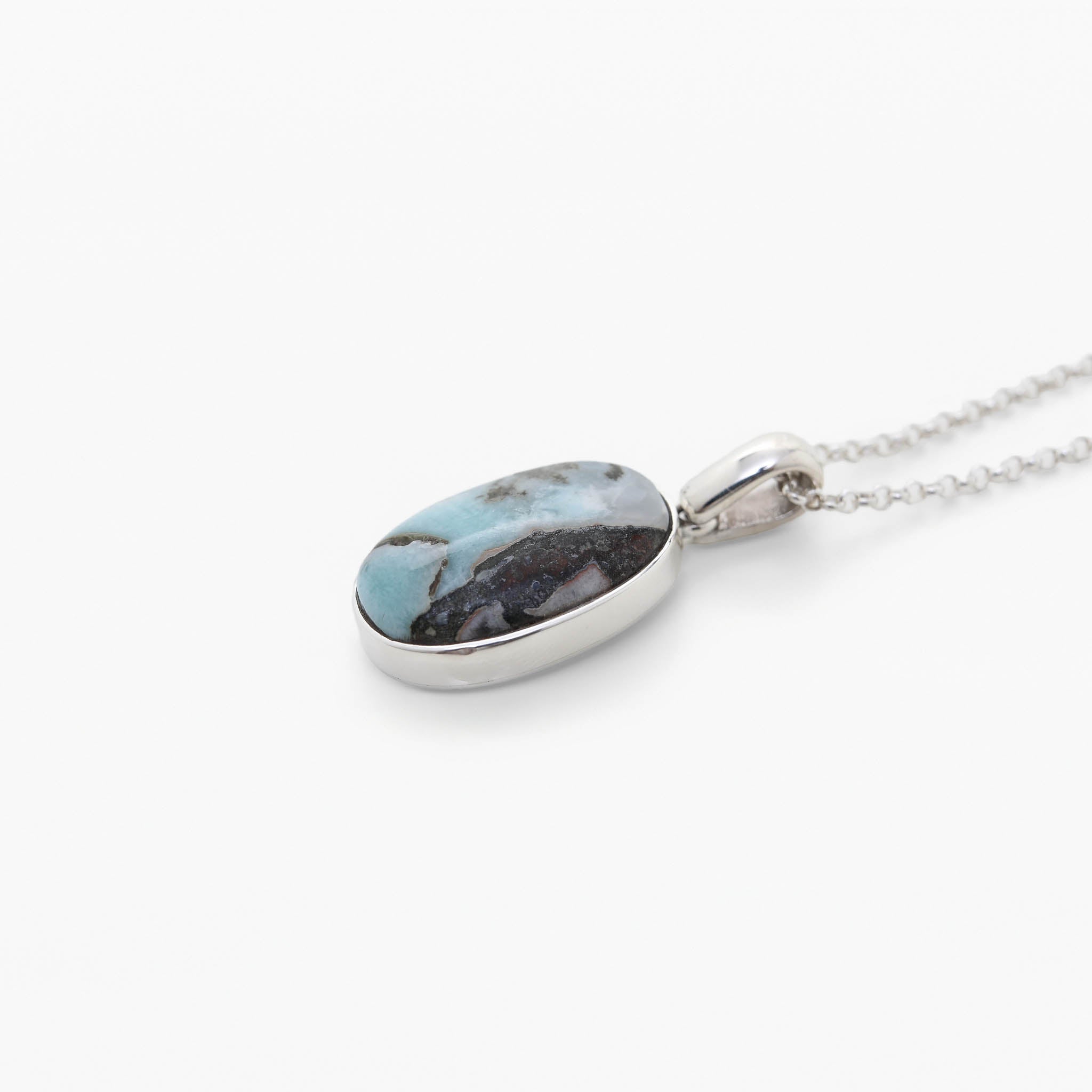 Larimar Specimen Pendant Bianca