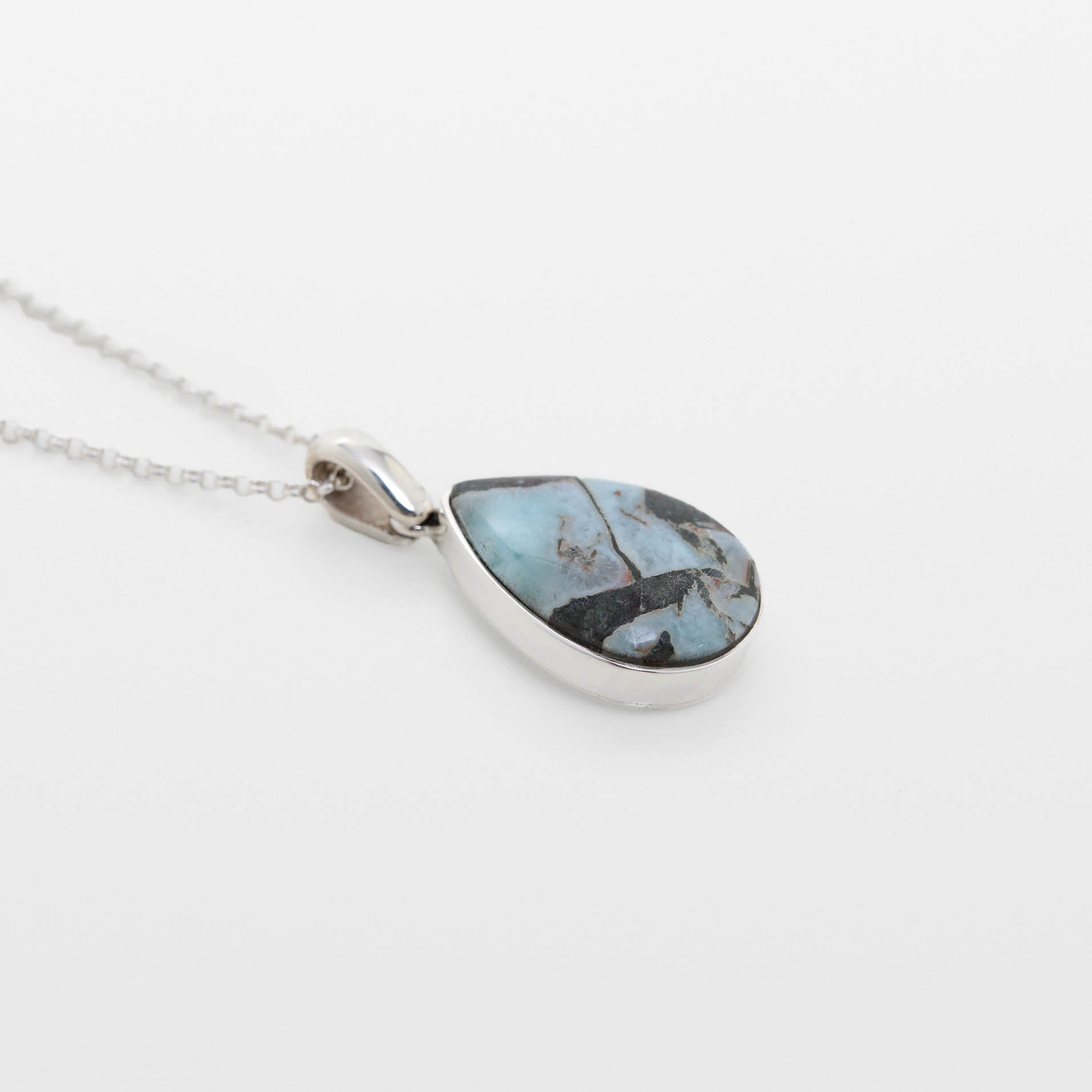 Larimar Specimen Pendant Bri