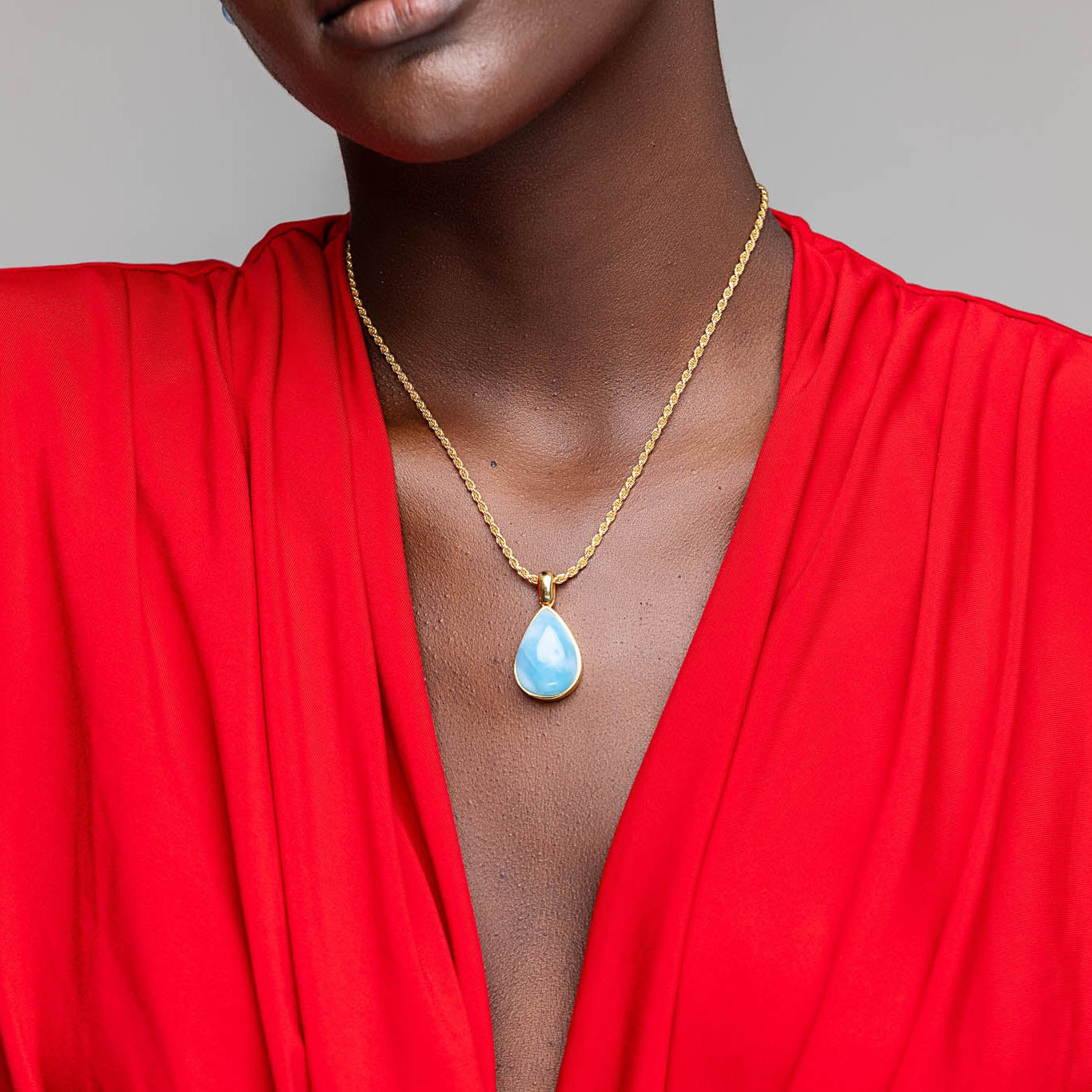 Larimar Gold Vermeil Pendant Britt