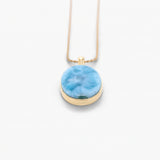Larimar Gold Vermeil Pendant Callie