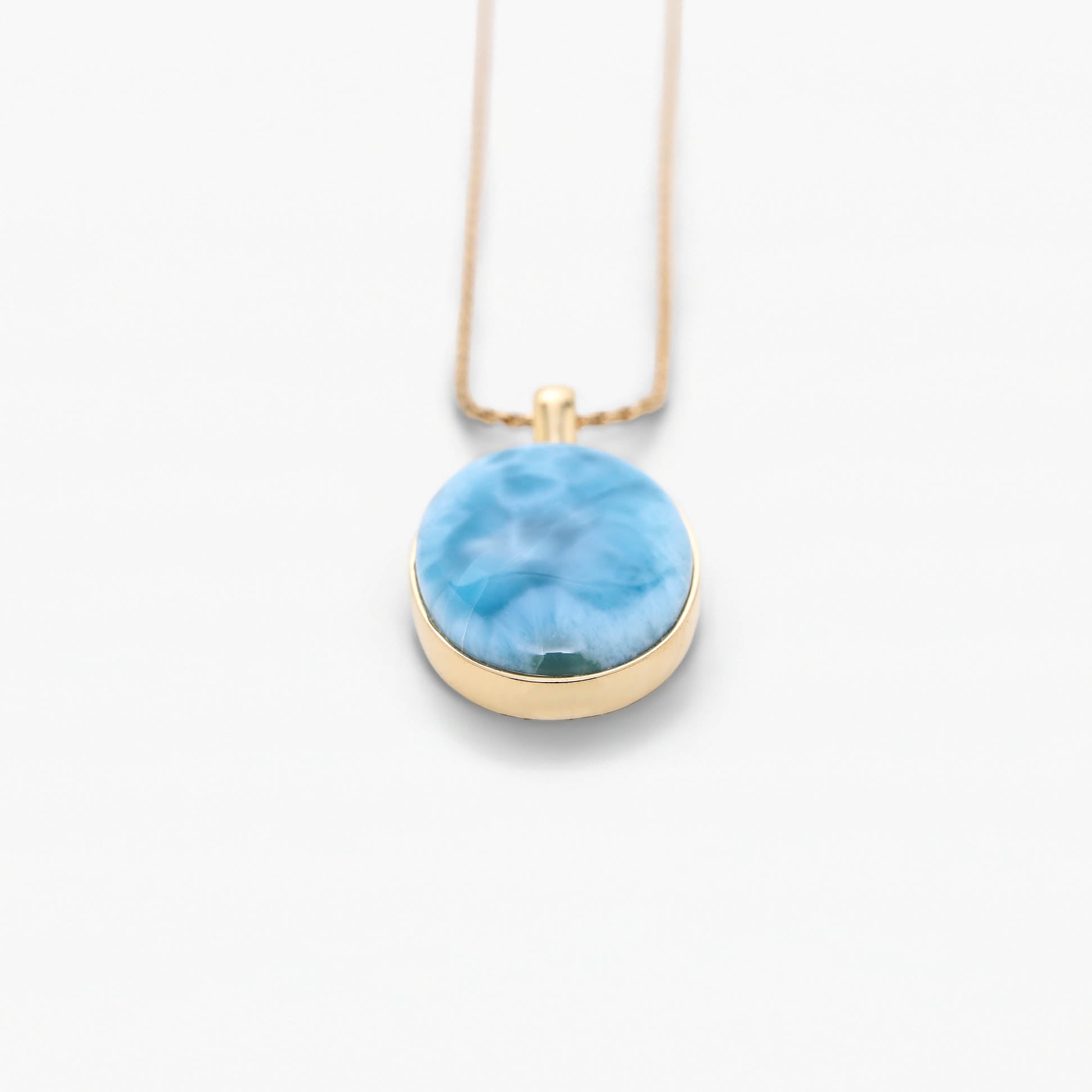 Larimar Gold Vermeil Pendant Callie